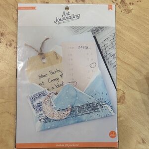 Art Journaling Creative Blue and White Notebook